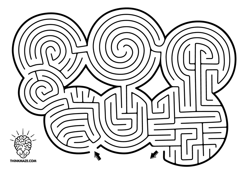 Picture shows a sample maze. Click to go to Lesson One.