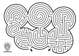 Picture of a maze made of circles